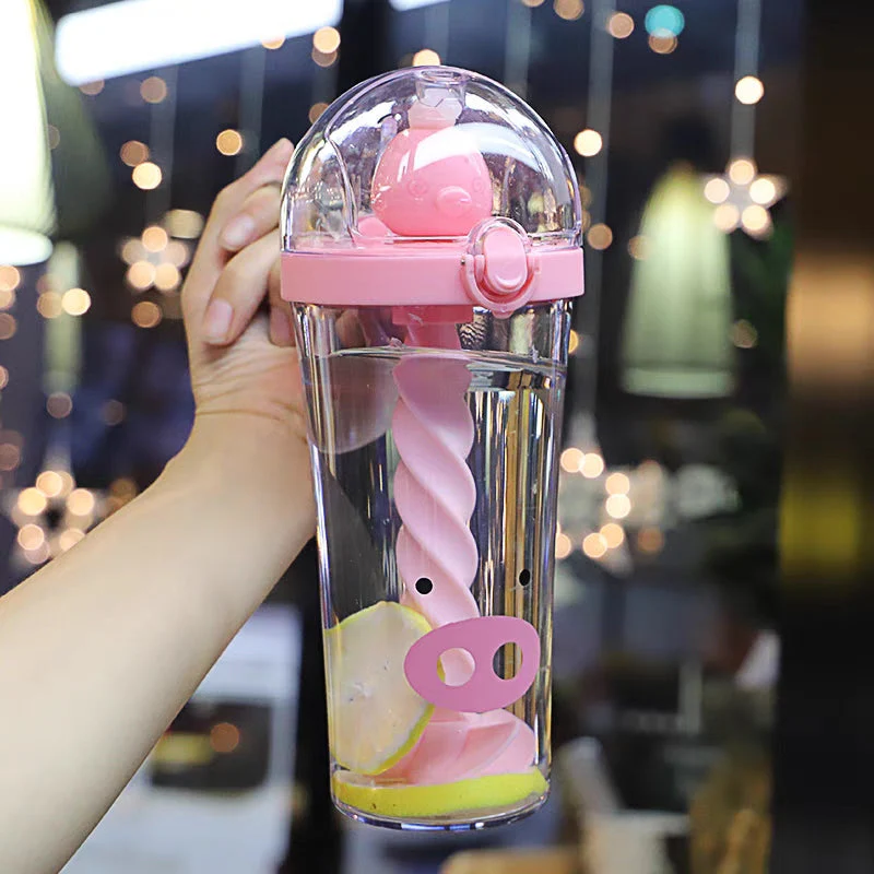 Mini Animals Cartoon Mixing Water Cup - Image 2