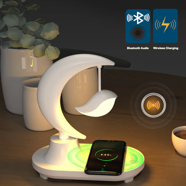 Moon Star Wireless Charging Night Lamp - Image 1