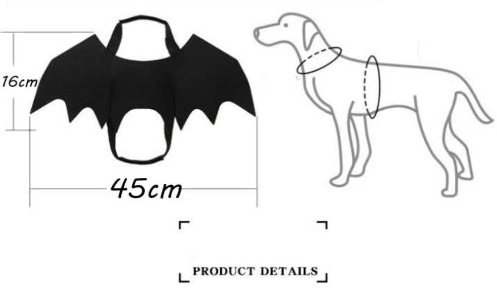 Pet Costume Bat Wing - Image 2