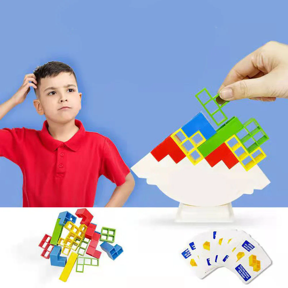 Block Stacking Puzzle Kids Balance Game - Image 2