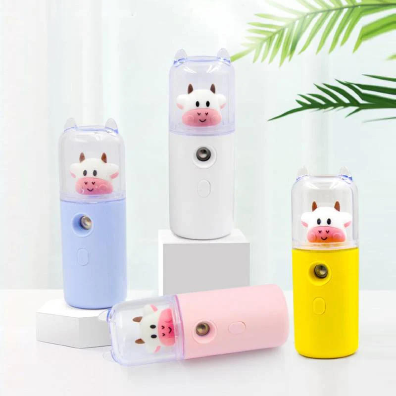 USB Cartoon Animal Rechargeable Mini Face Steamer - Image 1