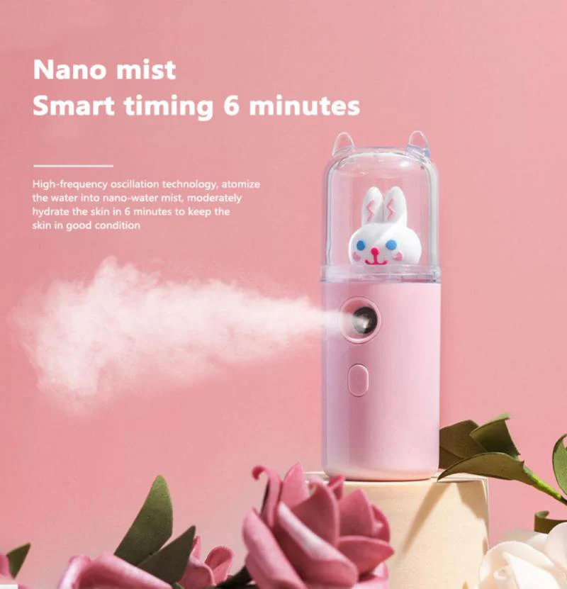 USB Cartoon Animal Rechargeable Mini Face Steamer - Image 2