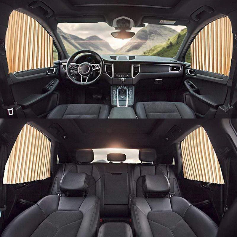 Magnetic Sun Protection Shade Car Window Curtain - Image 2