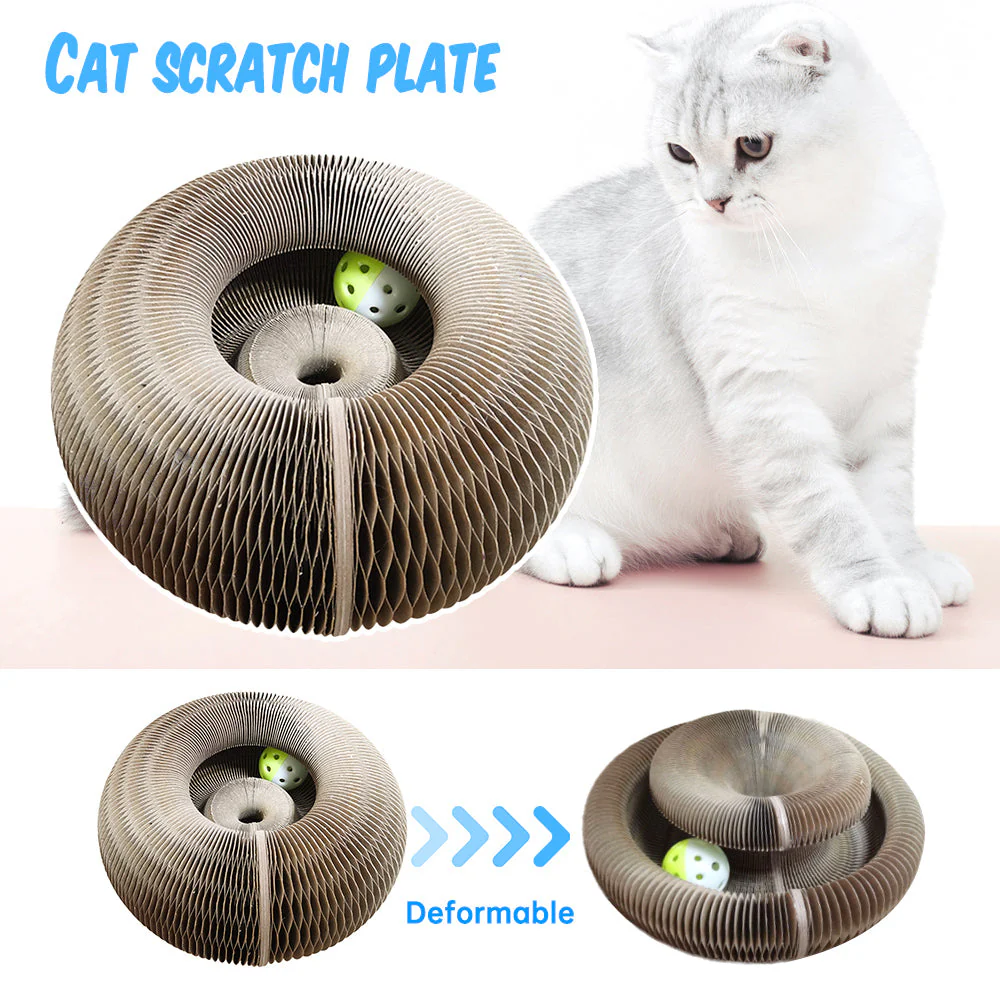 Cat Magic Foldable Scratch Toy Board - Image 2