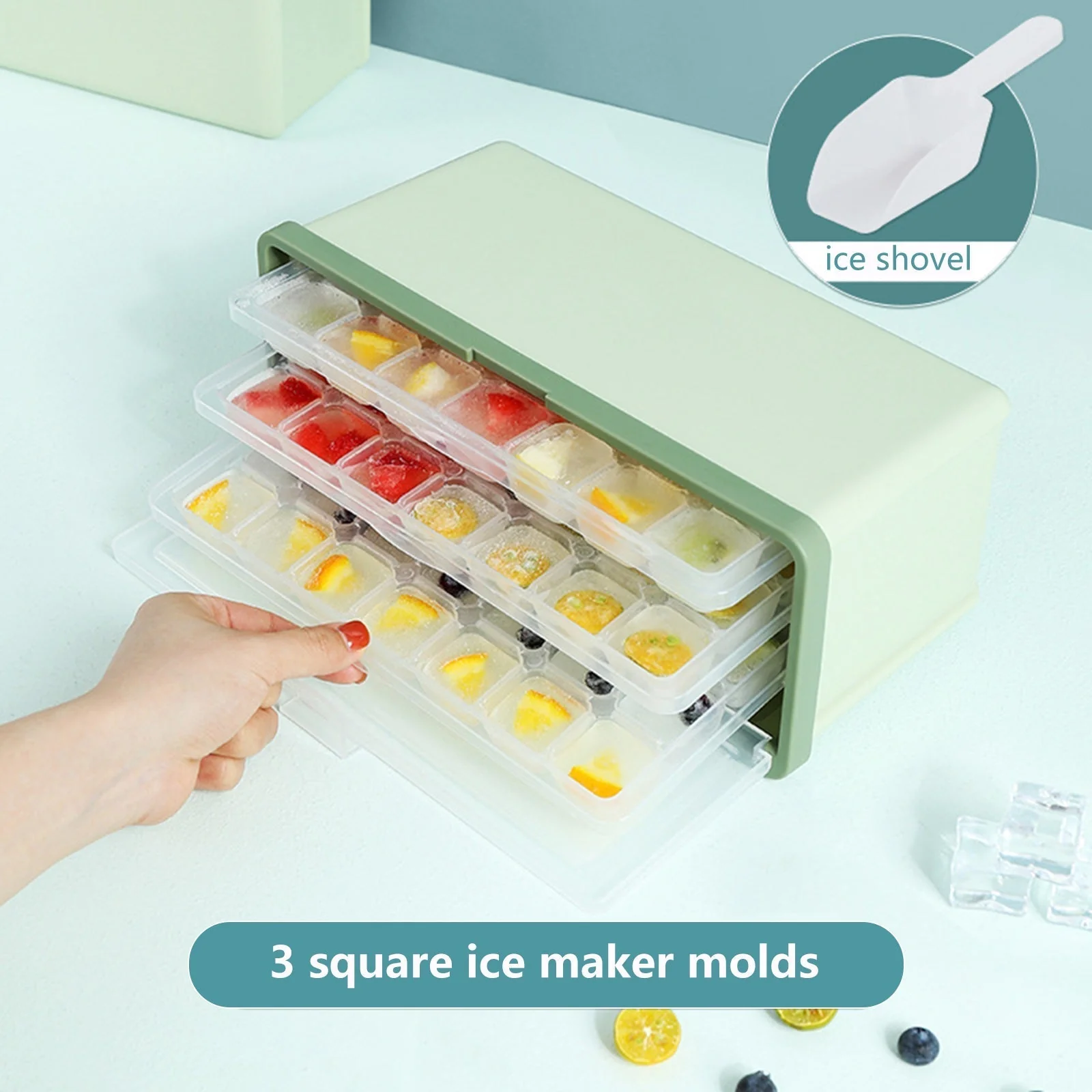 Three-Layer Ice Cube Tray Box - Image 3