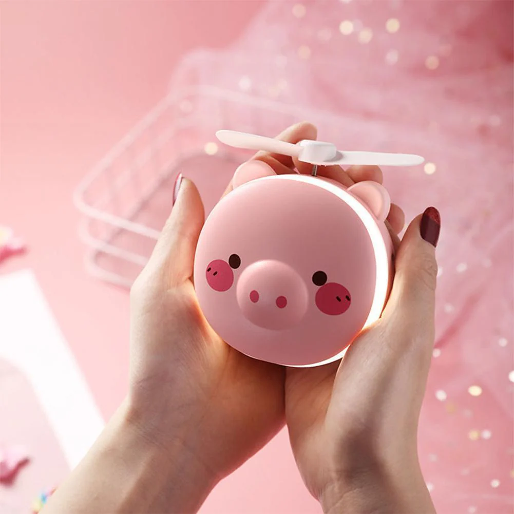 Rechargeable Piggy Mini Led Makeup Light Mirror - Image 3