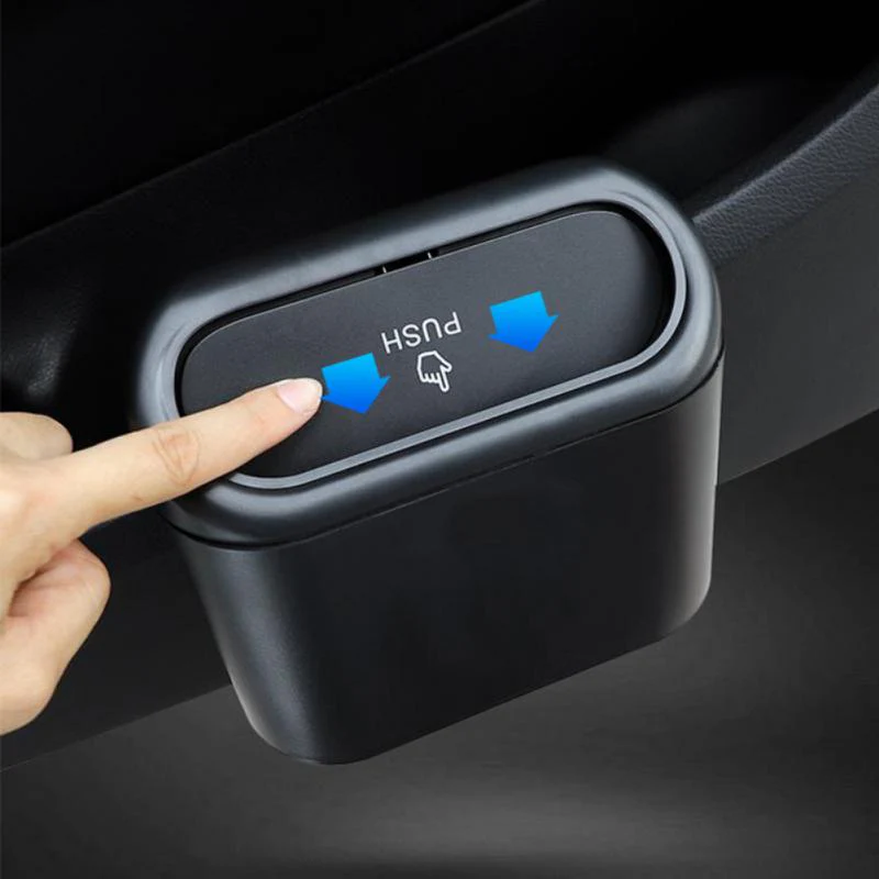 Car Mini Side Door Auto Push Trash Can - Image 1