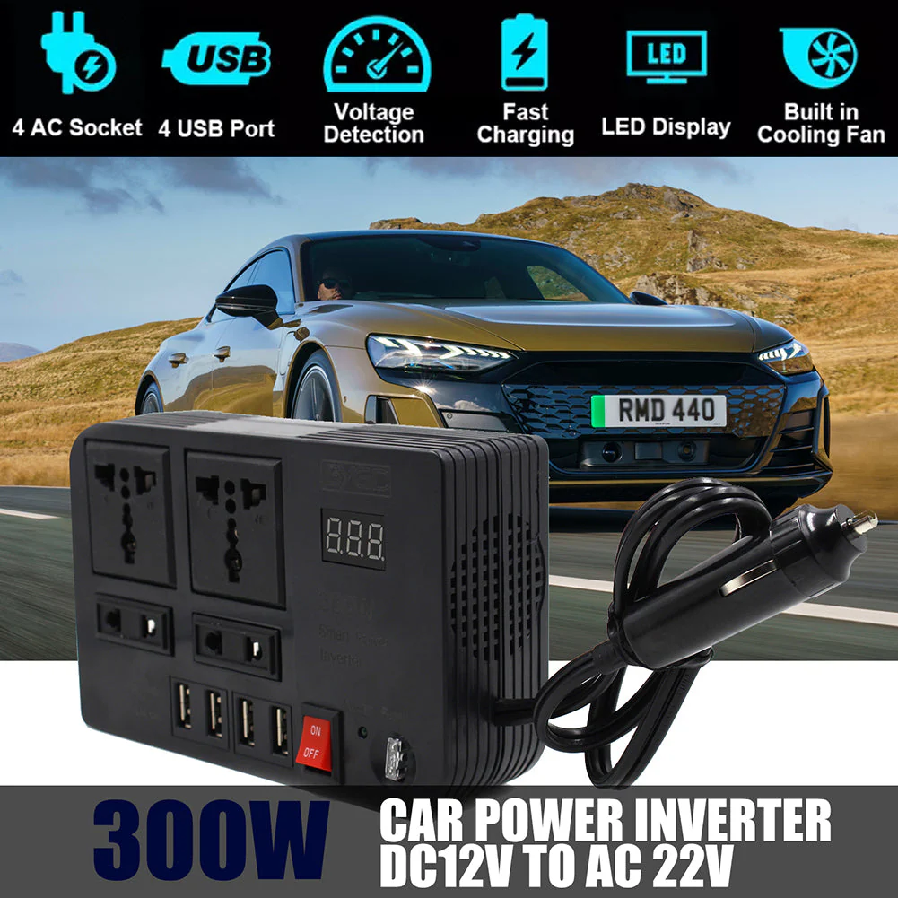 Universal Fast Charging Car Power Converter Socket - Image 2