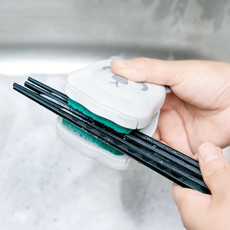 Two-Sided Kitchen Knife Cleaning Brush - Image 2