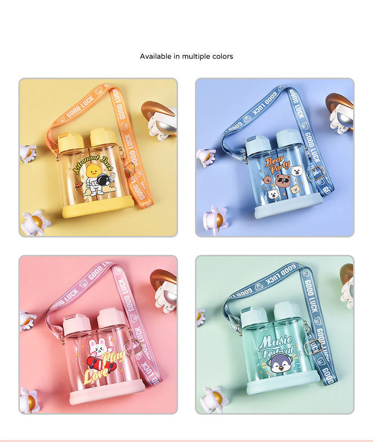 Creative Double-Drink Kids Water Bottle - Image 2