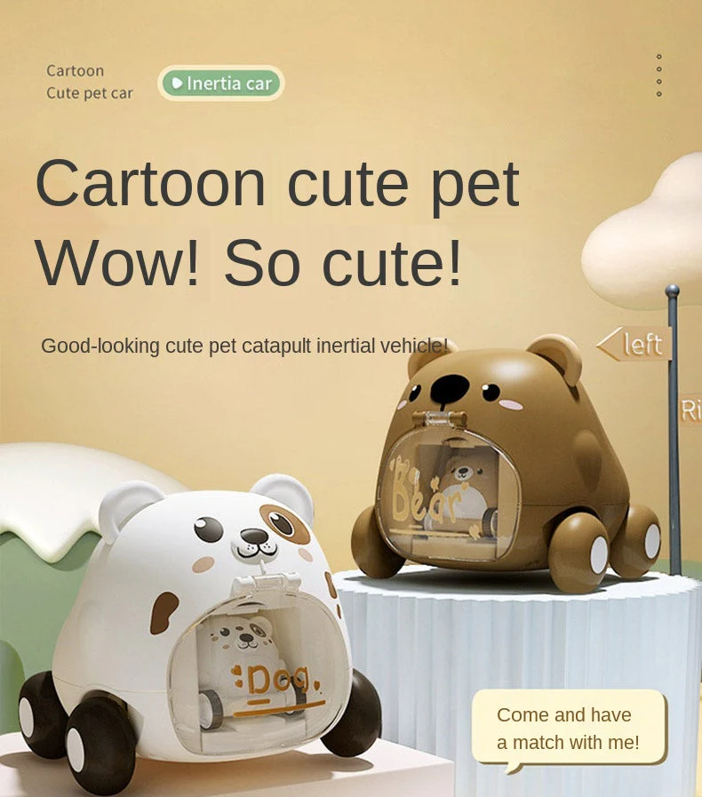 Interactive Baby Cartoon Toy Car - Image 2