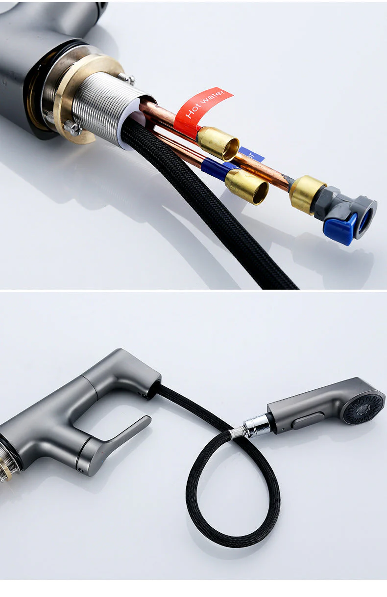 Modern Bathroom Telescopic Basin Waterfall Faucet - Image 2