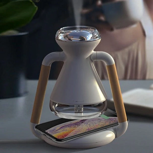 Mini Air Humidifier Wireless Phone Charger - Image 1