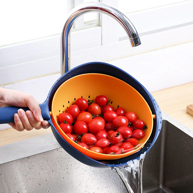 360 Double-layer Rotatable Multifunctional Drain Basket - Image 2