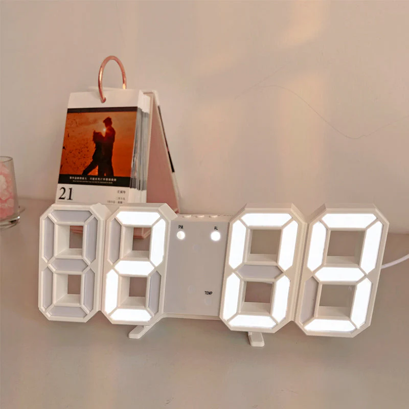 3D LED Modern Digital Alarm Wall Clock - Image 3