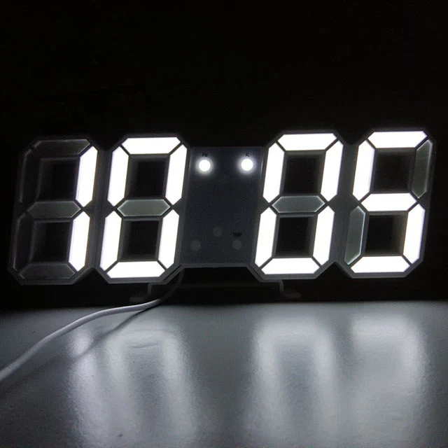 3D LED Modern Digital Alarm Wall Clock - Image 2