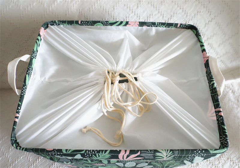 Large Capacity Cotton Foldable Laundry Basket - Image 3