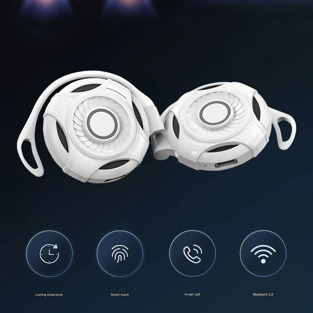 Futuristic Touch Control Bluetooth Earbuds - Image 2