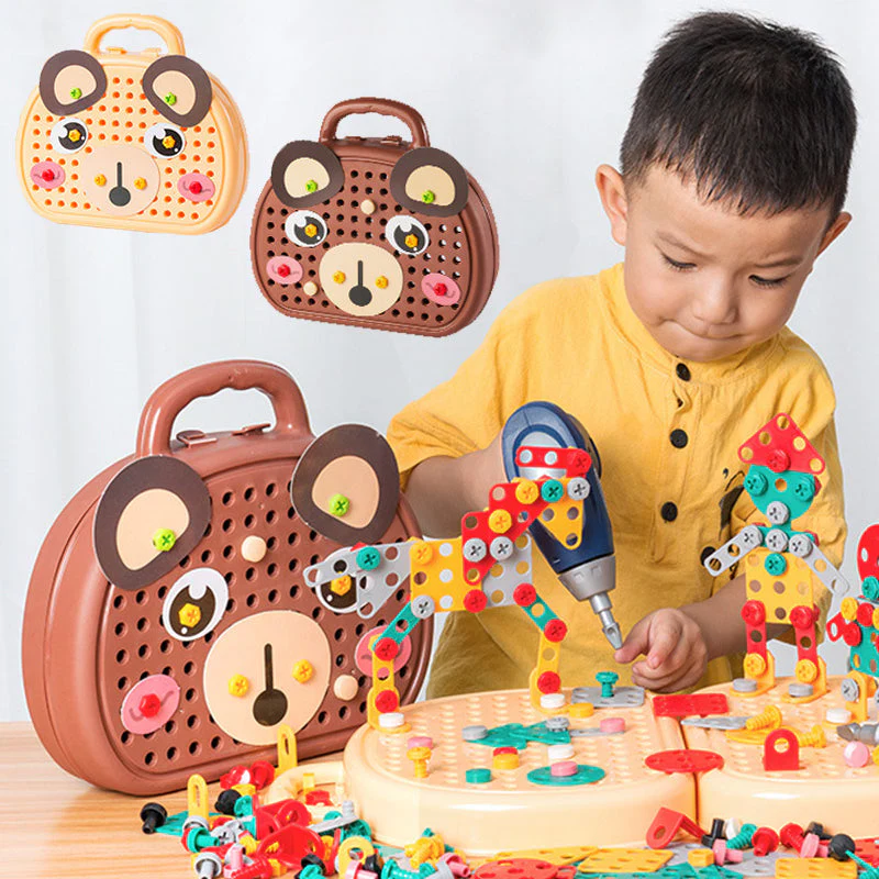 Kids Educational  Electric Drill Screw Set Toy - Image 1