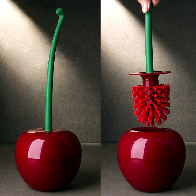 Bright Sweet Cherry Toilet Brush - Image 3