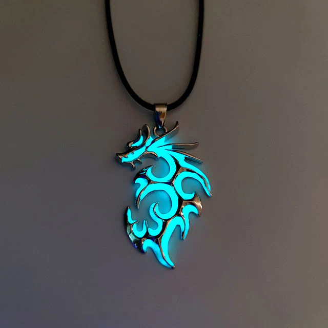 Vintage Luminous Dragon Necklace - Image 2