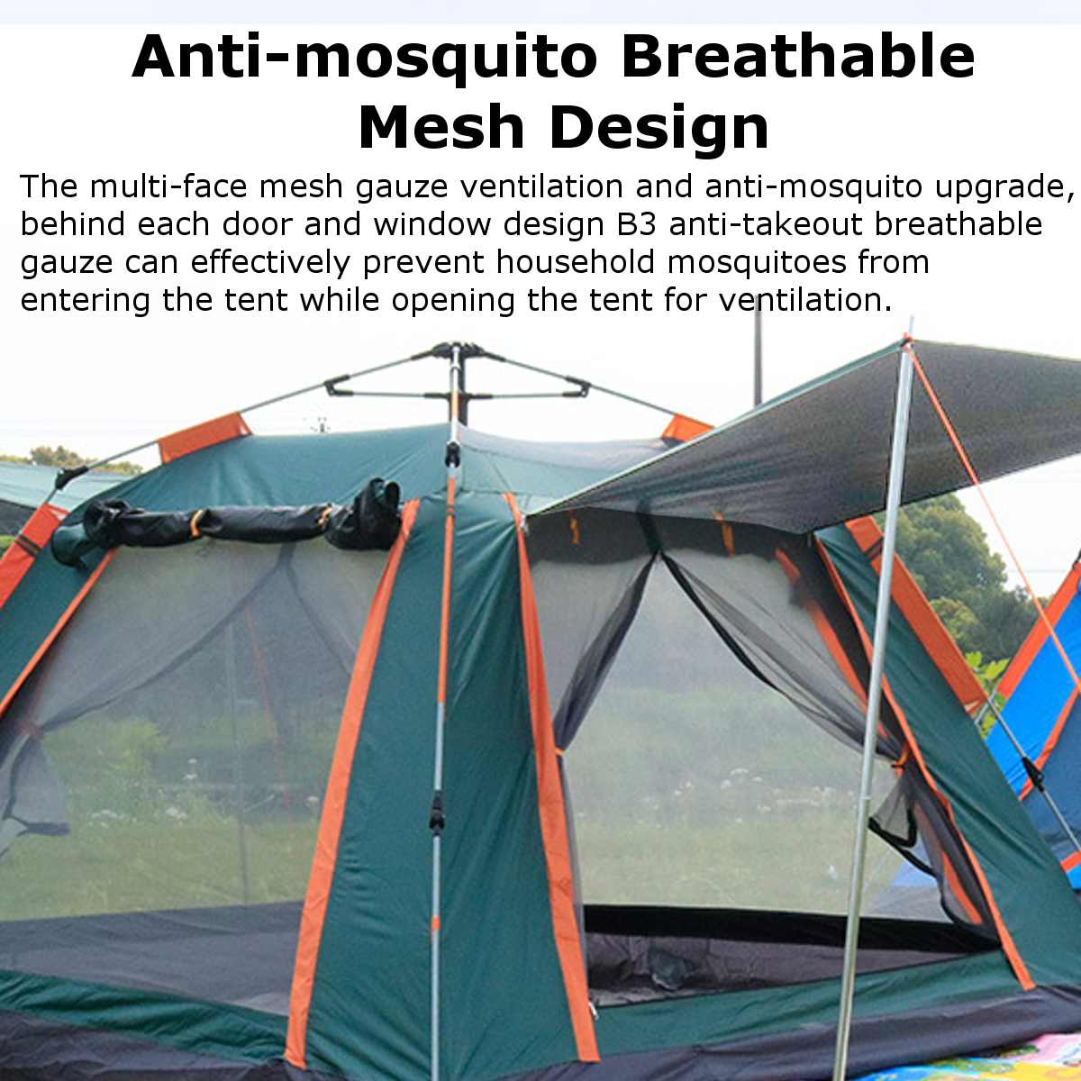 Quick Opening Large Capacity Camping Tent - Image 3