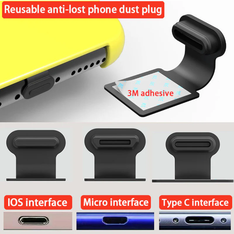 Dust-Proof Phone Charging Port Cover - Image 3