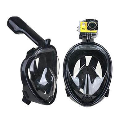 Full Face Underwater Scuba Anti Fog Diving Mask with Earplug Respiratory - Image 3