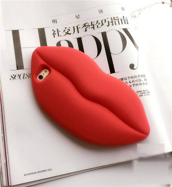 3D Marilyn Monroe Big Sexy Red Lip Iphone Cases - Image 2