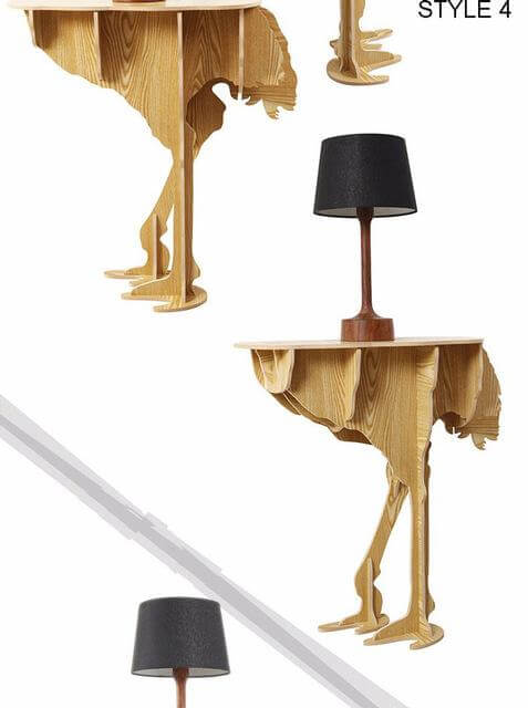 Creative Modern Life Style Assembly Wooden Table - Image 3