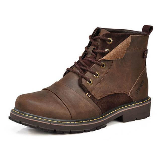 Men Leather Winter Boots - Image 2