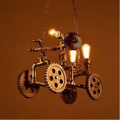 Iron Metal Motorbike Shape Modern Light Lamps - Image 3