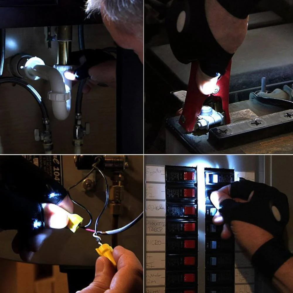 Fingerless Glove LED Flashlight - Image 2