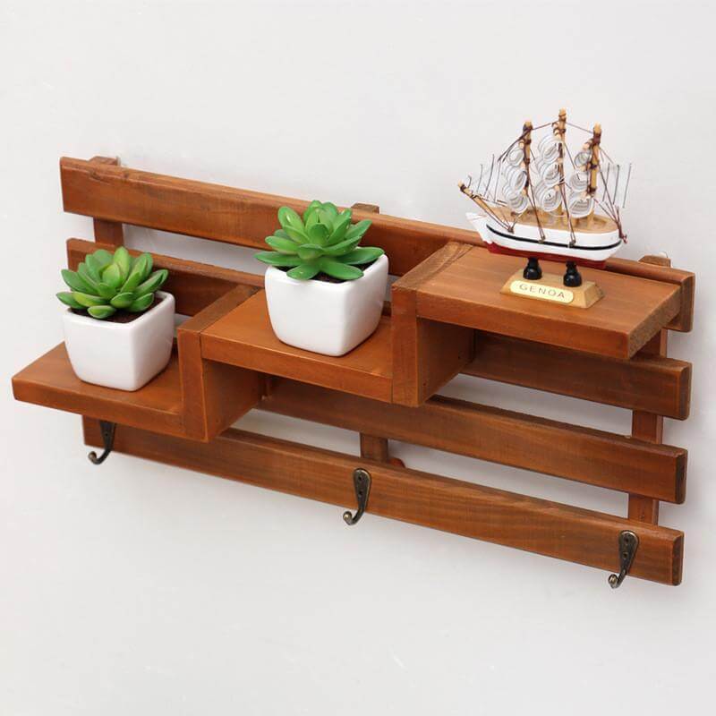 Handmade Wood Boxes Shelf Organizer - Image 2