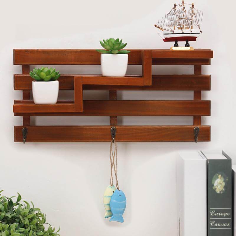 Handmade Wood Boxes Shelf Organizer - Image 3