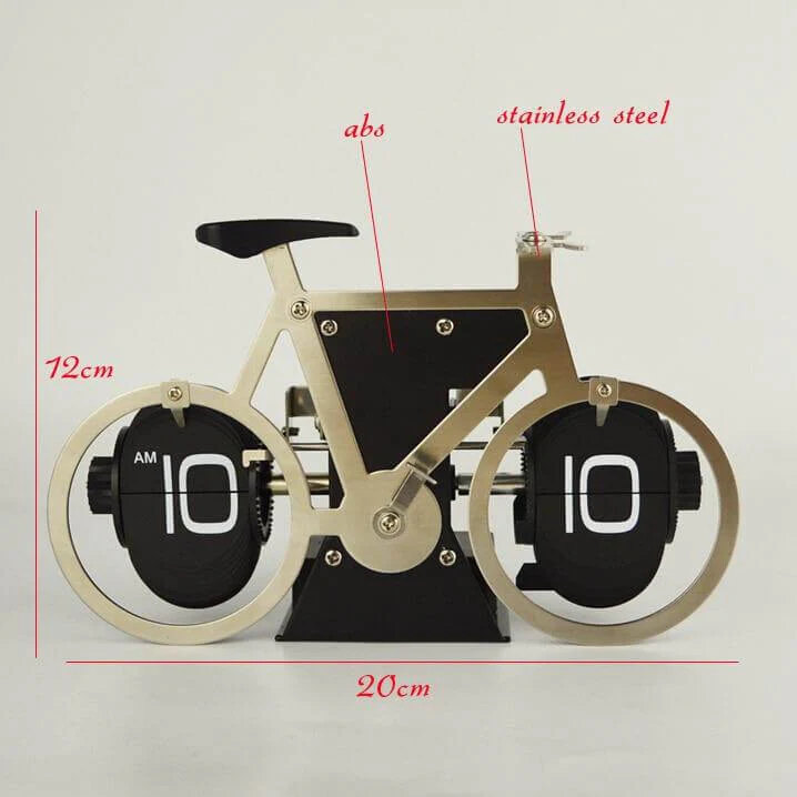 Stainless Steel Digital Automatic Creative Bike Clock - Image 3