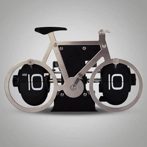 Stainless Steel Digital Automatic Creative Bike Clock - Image 2
