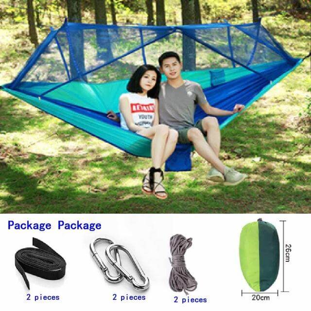 Garden Hanging Nylon Bed and Mosquito Net Outdoor Travel Jungle Camping Tent - Image 2