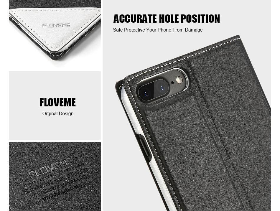 Luxury Flip Card Slot Leather Cases For iPhone X and Other Models - Image 2