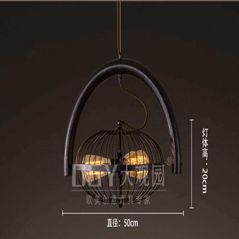Vintage Iron Retro Fan Ceiling Droplight Chandelier Lamp - Image 3