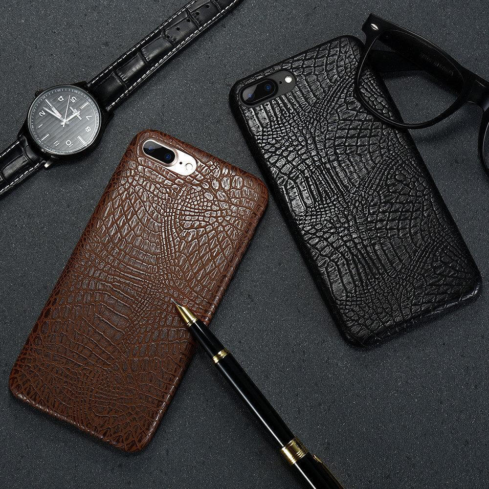 Luxury Crocodile Business style Leather Iphone Cases - Image 1