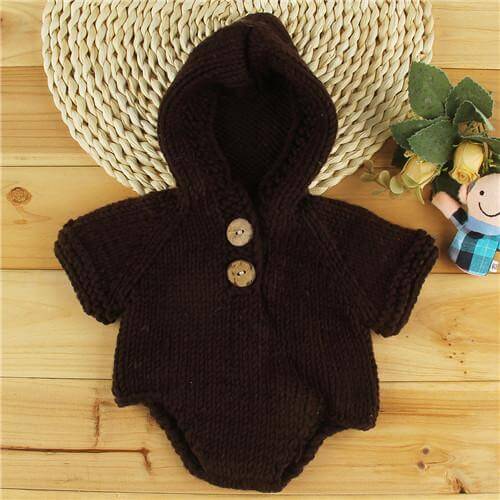 Newborn Baby Crochet Romper Knit Costume - Image 2
