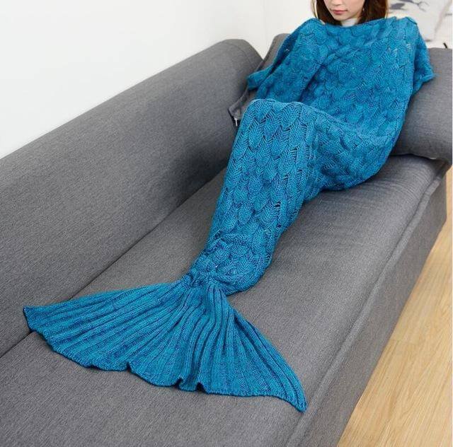 Handmade Mermaid Sleeping Blanket - Image 3