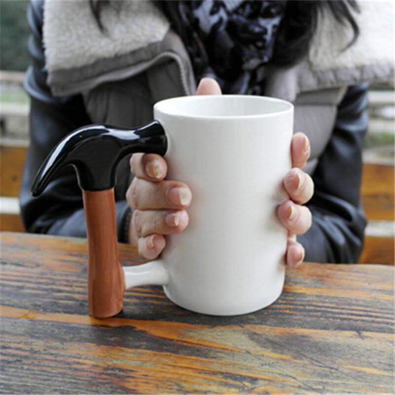 Hammer Shaped Ceramic Mug - Image 1