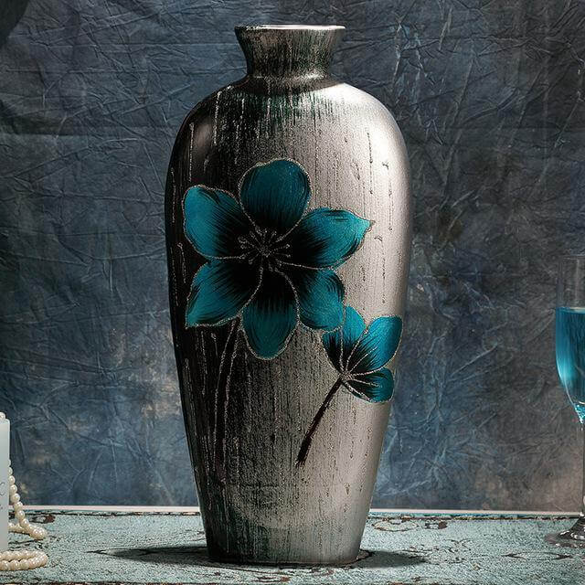 European Retro Minimalist Floral Flower Home Vase - Image 2