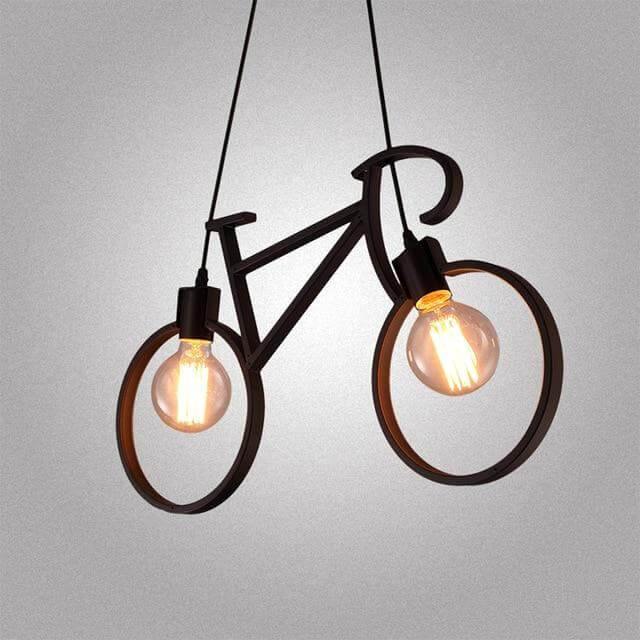 Modern Bicycle Nordic Style Droplight Chandelier Lamp - Image 3