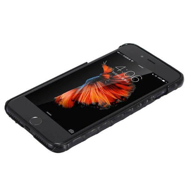 Luxury 3D Crocodile Skin Leather Case for iPhone Models - Image 3