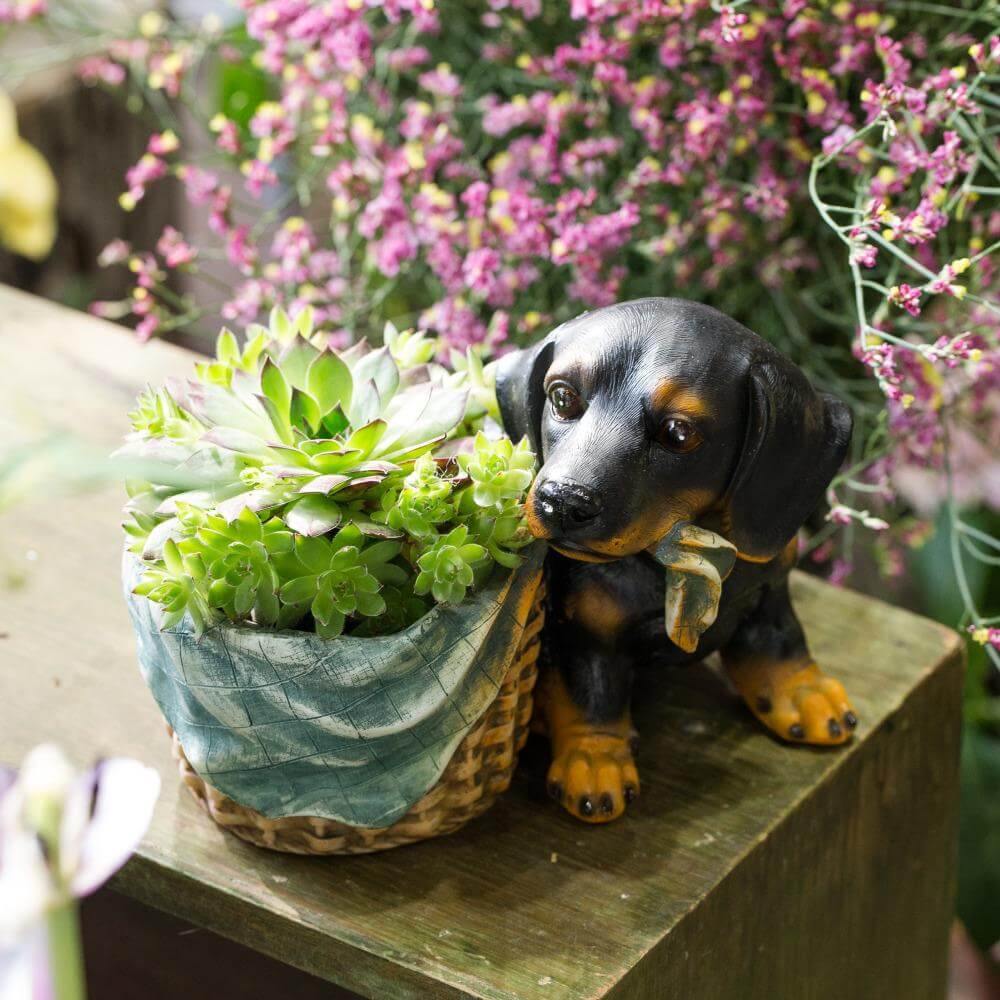 Lovely Shepherd Decorative Flower Pot - Image 3