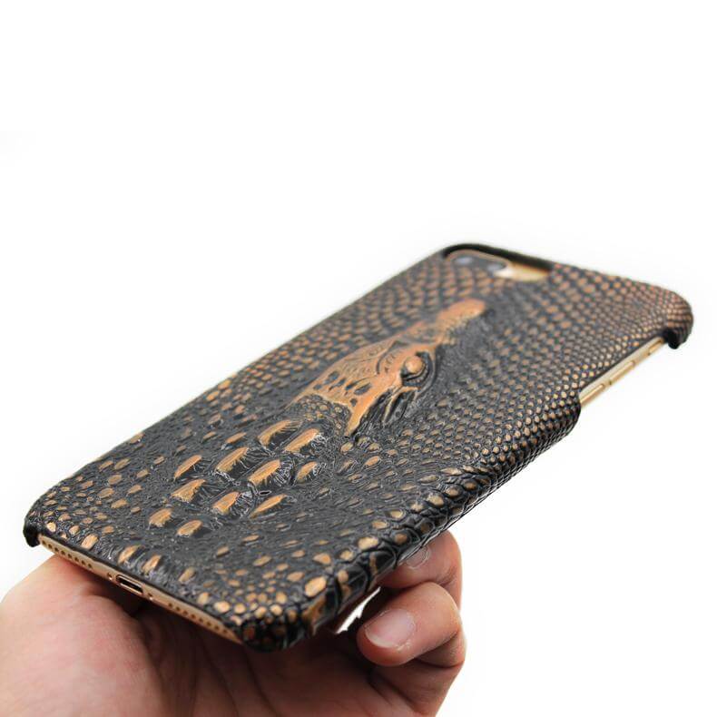 3D Crocodile Retro Hard Shell Cover Case for Iphone Models - Image 2