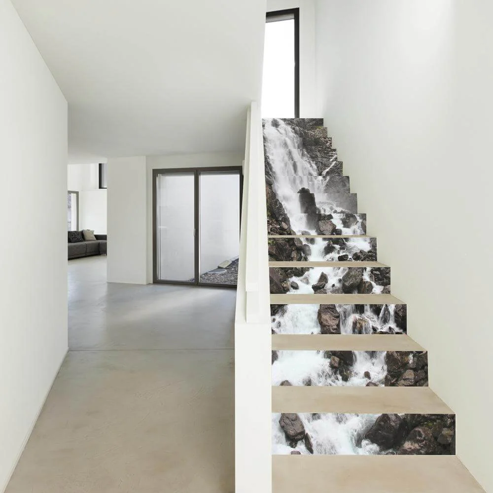 3D Stair Waterfall Sticker - Image 2